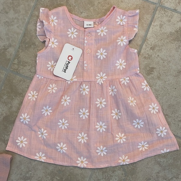 NEW WITH TAGS: 3-Piece Baby Girl Clothing Bundle Size 3-6M NWT​ - Picture 5 of 5